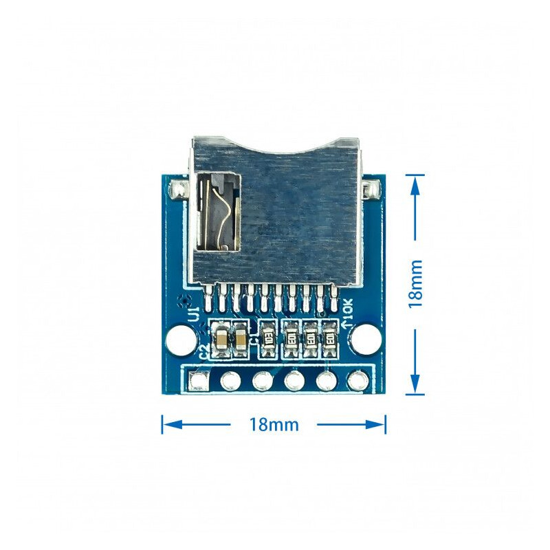 Mini module carte micro SD - Letmeknow