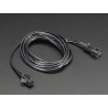In-line power cable 1 meter long extension cord In-line power cable 1 meter long extension cord
