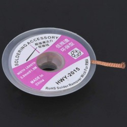 Tresse à dessouder 2.5 mm de largeur