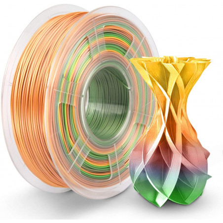 Filament eSun Rainbow Multicolore Soie 1.75 mm - 1 kg - Letmeknow