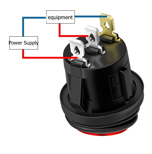 Interrupteur à Bascule LED Rouge 12V 20A - 2 Pièces Pour Voiture, Auto, Bateau - Facile à Installer